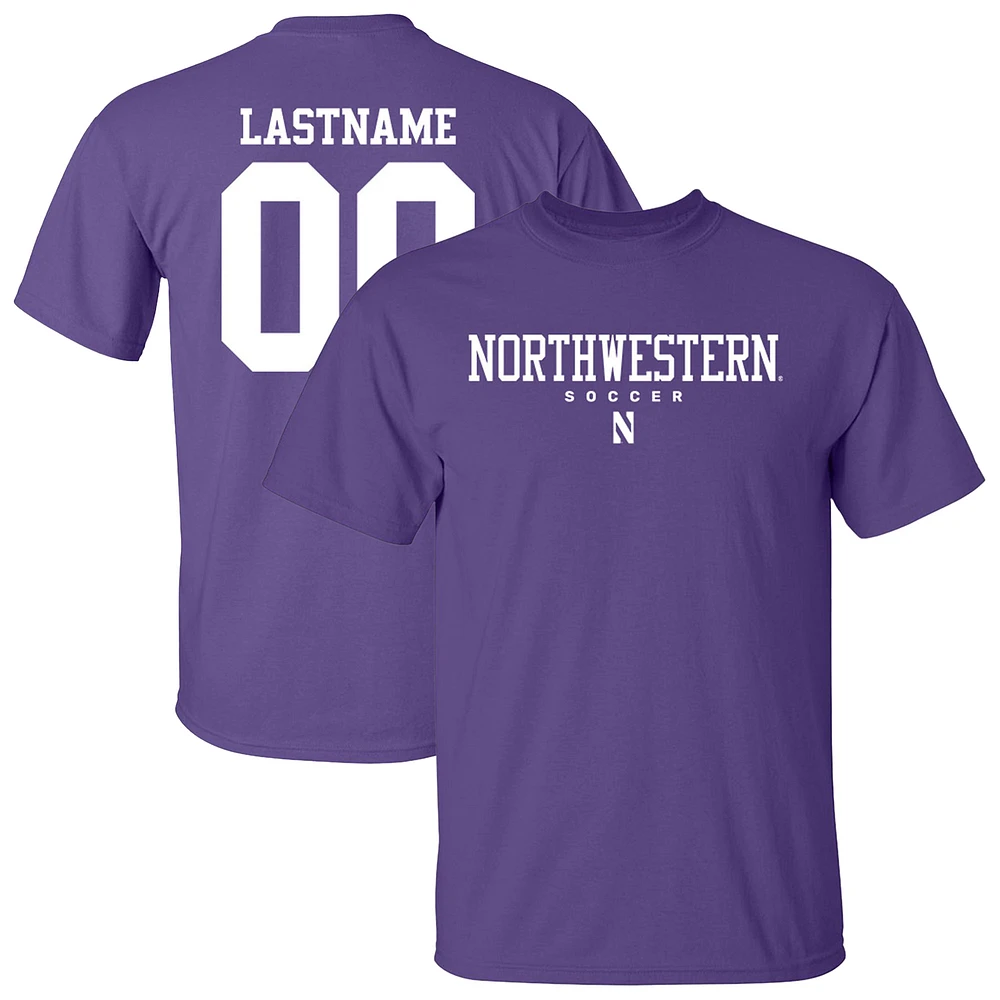 Unisex Purple Northwestern Wildcats Collegiate Women's Soccer NIL Pick-A-Player T-Shirt