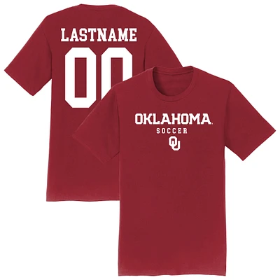 Unisex Crimson Oklahoma Sooners Collegiate Women's Soccer NIL Pick-A-Player T-Shirt