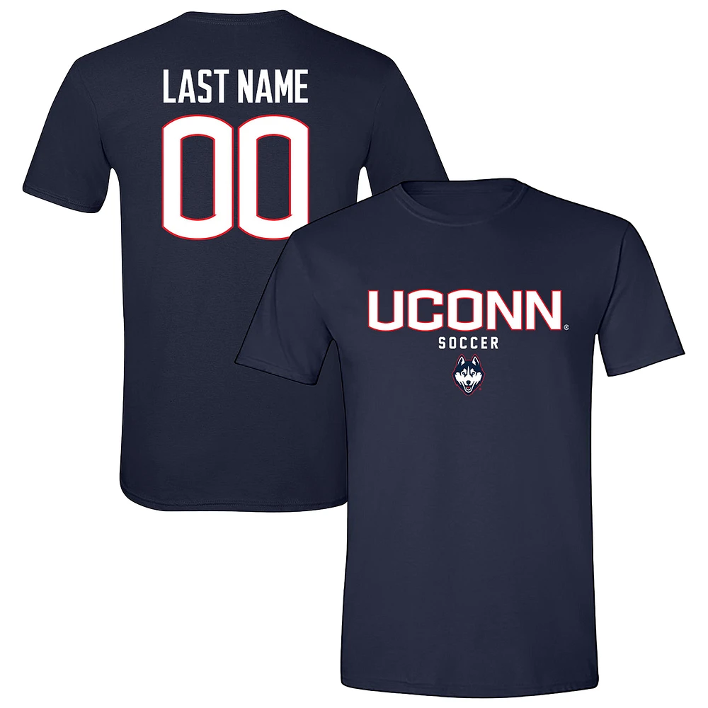 Unisex Navy UConn Huskies NIL Pick-A-Player Collegiate Men's Soccer T-Shirt
