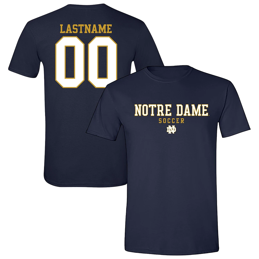 Unisex Navy Notre Dame Fighting Irish NIL Pick-A-Player Collegiate Men's Soccer T-Shirt