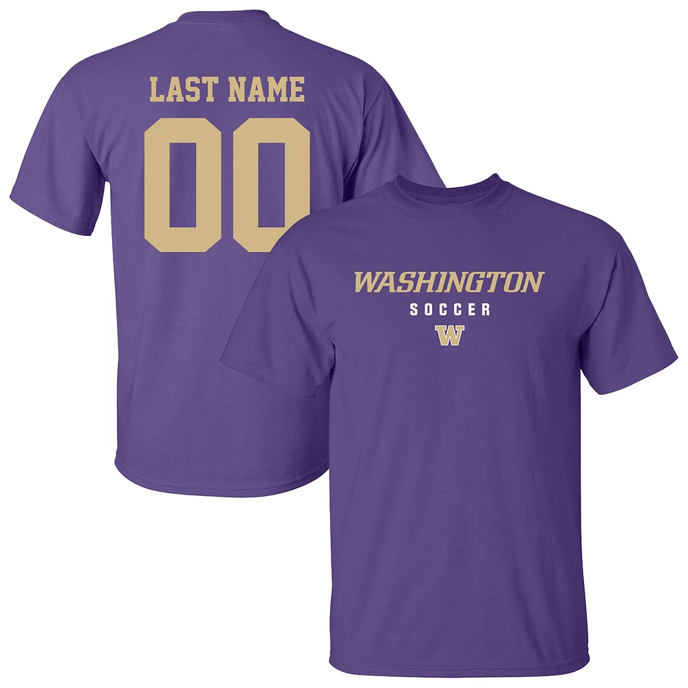 Unisex Purple Washington Huskies Collegiate Soccer NIL Pick-A-Player T-Shirt