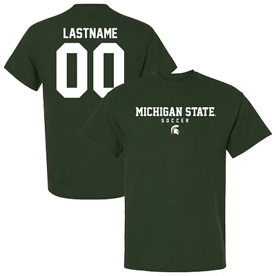 Unisex Green Michigan State Spartans Collegiate Soccer NIL Pick-A-Player T-Shirt