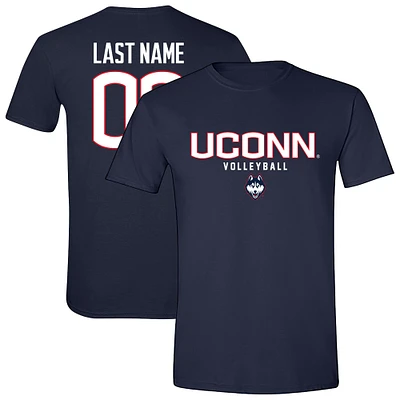 Unisex Navy UConn Huskies Women's Volleyball NIL Pick-A-Player Shirsey Short Sleeve T-Shirt