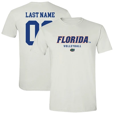 Unisex White Florida Gators Women's Volleyball NIL Pick-A-Player Shirsey Short Sleeve T-Shirt