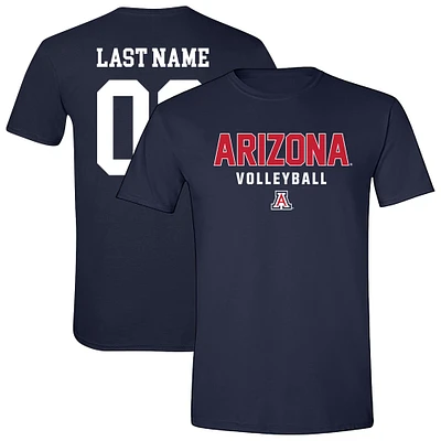 Unisex Navy Arizona Wildcats Women's Volleyball NIL Pick-A-Player Shirsey Short Sleeve T-Shirt