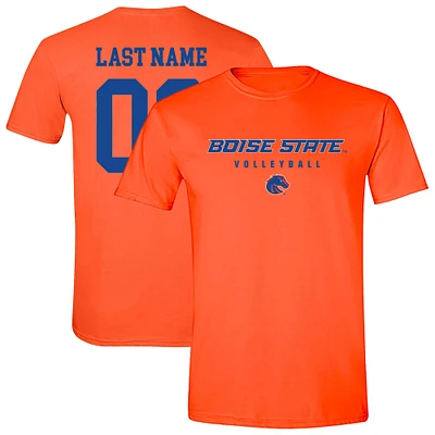 Unisex Orange Boise State Broncos Women's Volleyball NIL Pick-A-Player Shirsey Short Sleeve T-Shirt