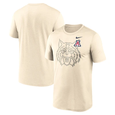 Men's Nike Natural Arizona Wildcats Campus Shadow Legend Performance T-Shirt
