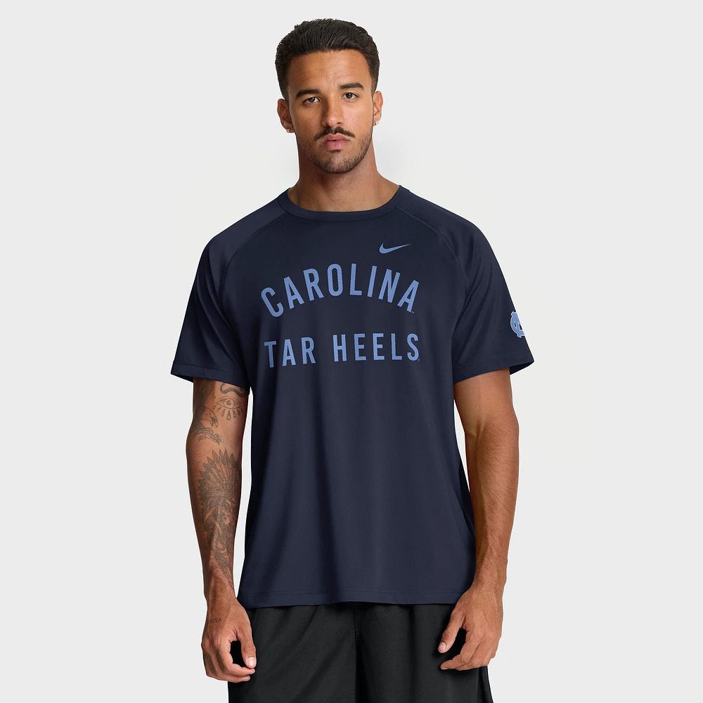 Men's Nike Navy North Carolina Tar Heels Premium Performance Ready Raglan Dri-FIT T-Shirt