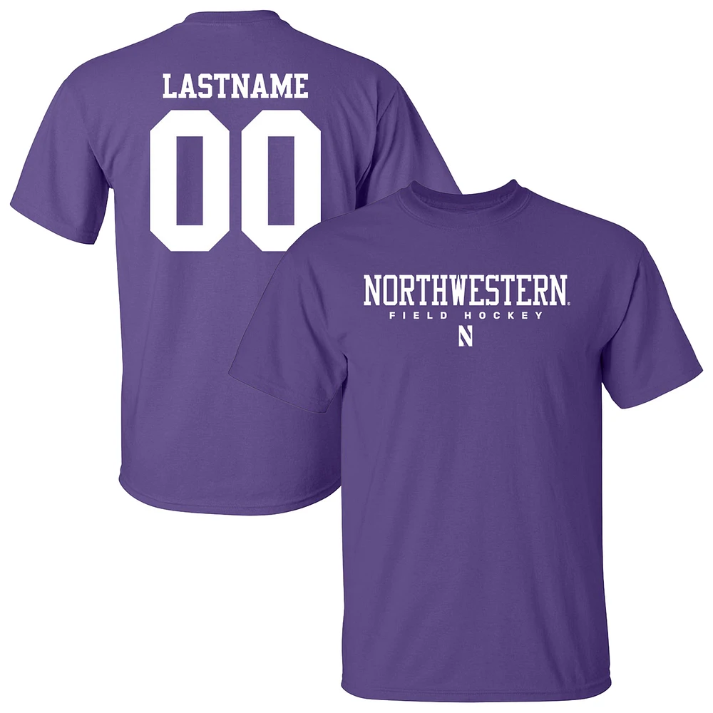 Unisex Purple Northwestern Wildcats Collegiate Women's Field Hockey NIL Pick-A-Player T-Shirt