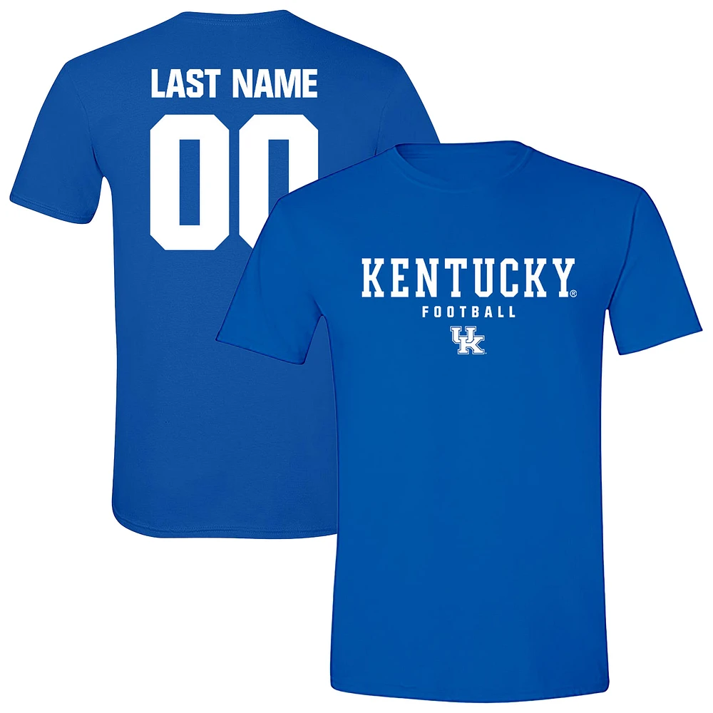 Unisex Royal Kentucky Wildcats Collegiate Football NIL Pick-A-Player T-Shirt