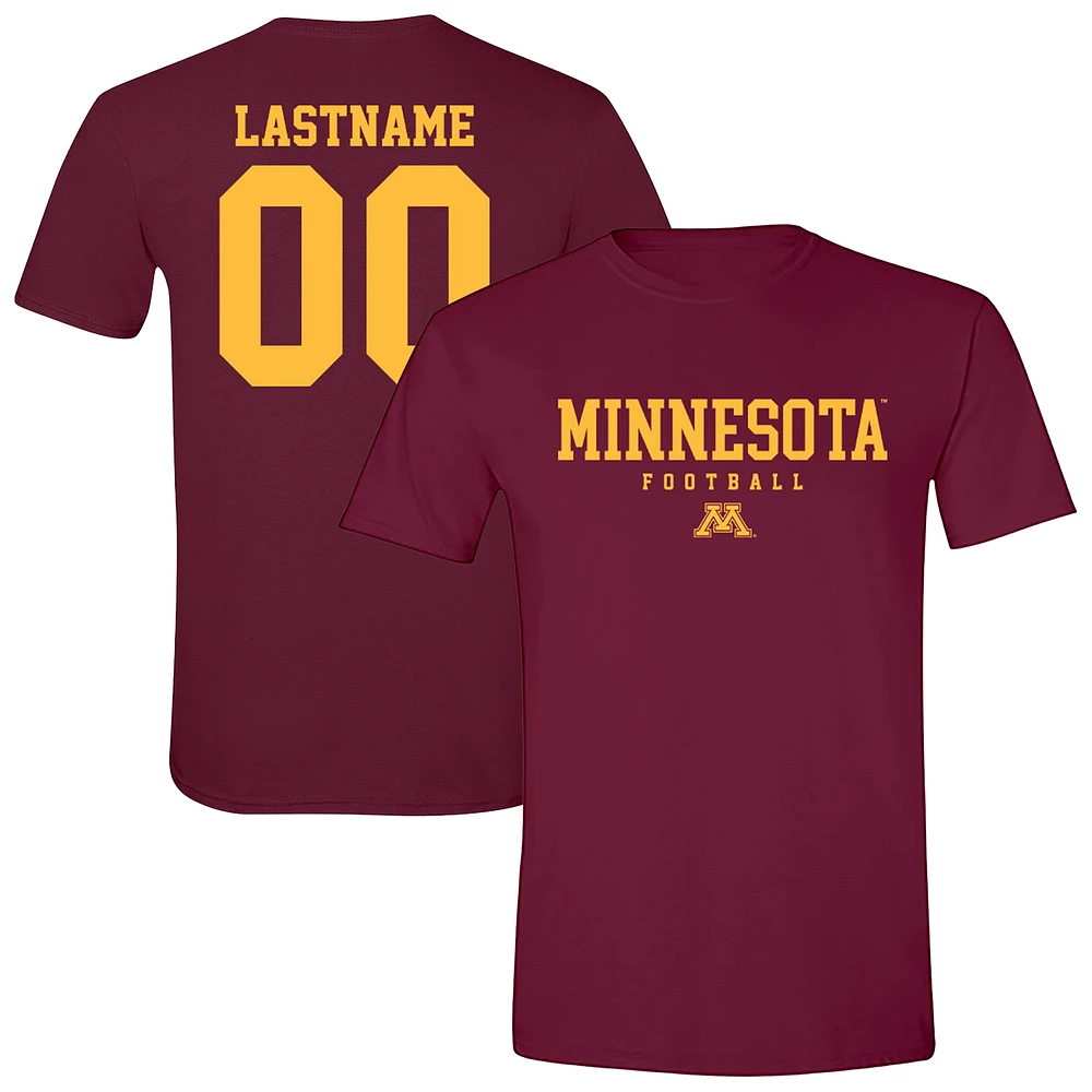 Unisex Maroon Minnesota Golden Gophers Collegiate Football NIL Pick-A-Player T-Shirt