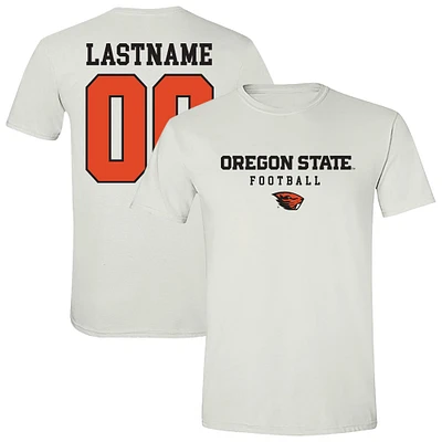 Unisex White Oregon State Beavers Collegiate Football NIL Pick-A-Player T-Shirt