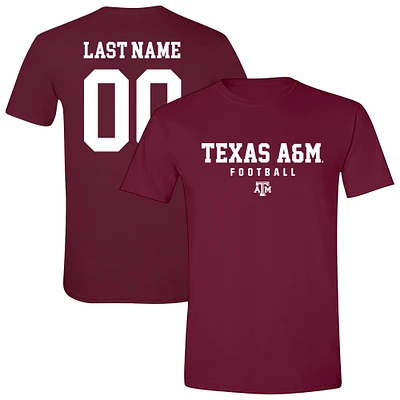 Unisex Maroon Texas A&M Aggies Collegiate Football NIL Pick-A-Player T-Shirt