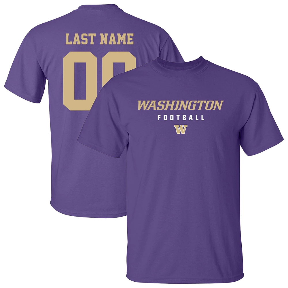 Unisex Purple Washington Huskies Collegiate Football NIL Pick-A-Player T-Shirt