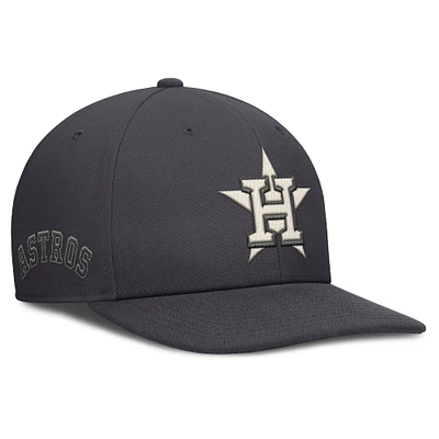 Men's Nike Anthracite Houston Astros Statement Pro Snapback Hat