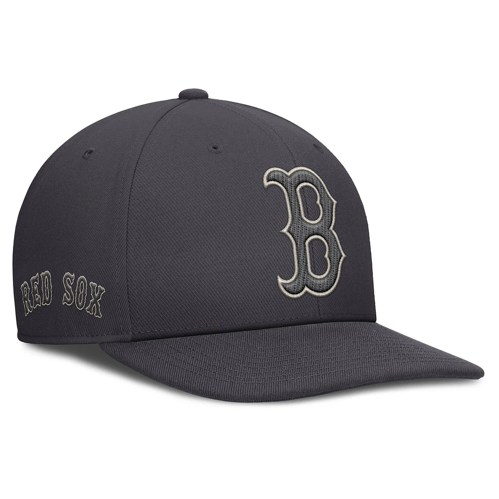 Men's Nike Anthracite Boston Red Sox Statement Pro Snapback Hat