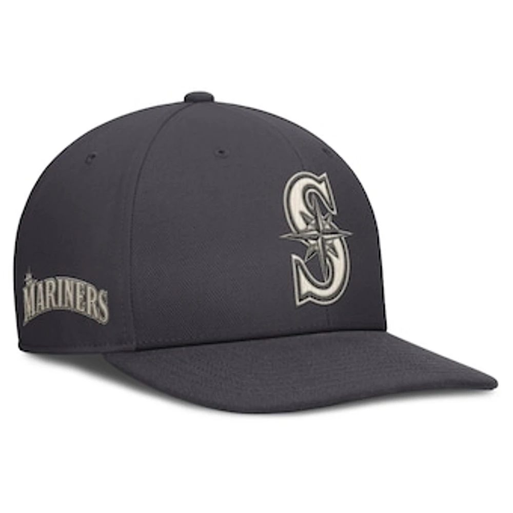 Men's Nike Anthracite Seattle Mariners Statement Pro Snapback Hat