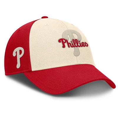 Men's Nike Red/Natural Philadelphia Phillies Statement Club Performance Adjustable Hat
