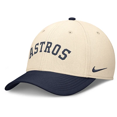 Men's Nike Natural/Navy Houston Astros Statement Rise Performance Flex Hat