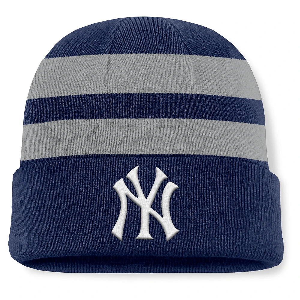 Men's Fanatics Navy New York Yankees Baseline Cuffed Knit Hat