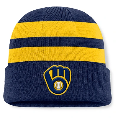 Men's Fanatics Navy Milwaukee Brewers Baseline Cuffed Knit Hat