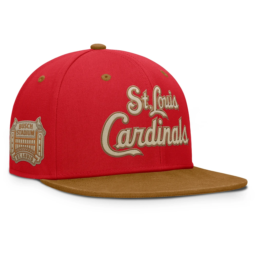 Men's Fanatics Red/Tan St. Louis Cardinals Splinter Fitted Hat