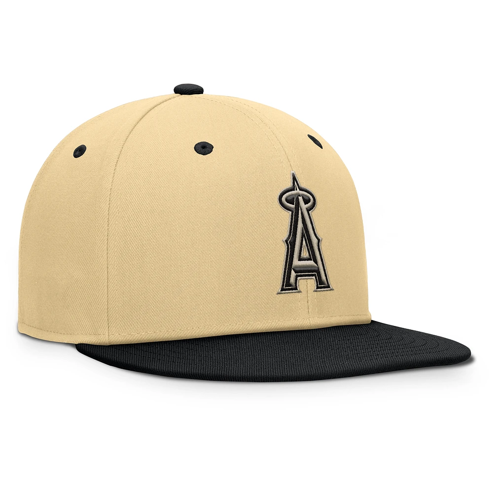 Men's Fanatics Khaki Los Angeles Angels Duel Adjustable Hat