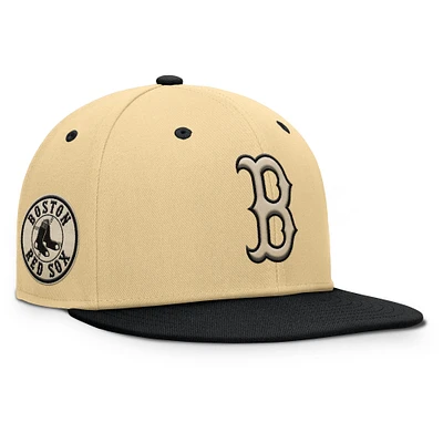 Men's Fanatics Khaki Boston Red Sox Duel Adjustable Hat