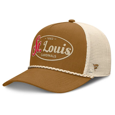 Men's Fanatics Brown St. Louis Cardinals A-Frame Trucker Adjustable Hat