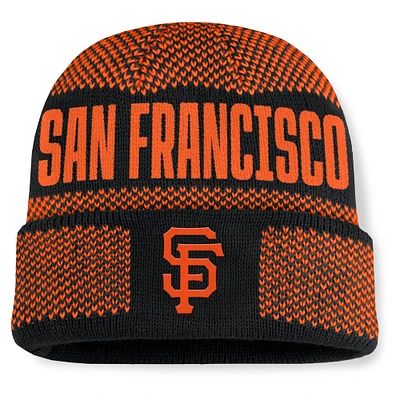 Men's Fanatics Black San Francisco Giants Rotation Cuffed Knit Hat