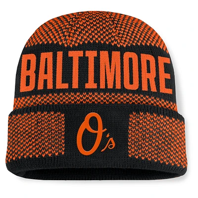Men's Fanatics Black Baltimore Orioles Rotation Cuffed Knit Hat