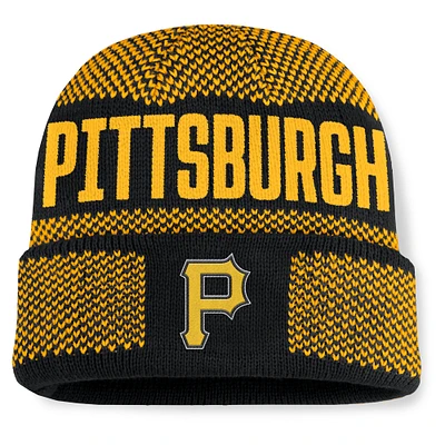Men's Fanatics Black Pittsburgh Pirates Rotation Cuffed Knit Hat