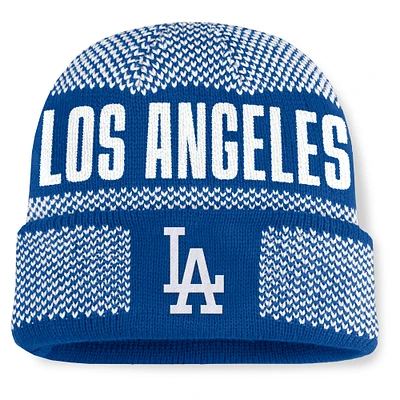 Men's Fanatics Royal Los Angeles Dodgers Rotation Cuffed Knit Hat