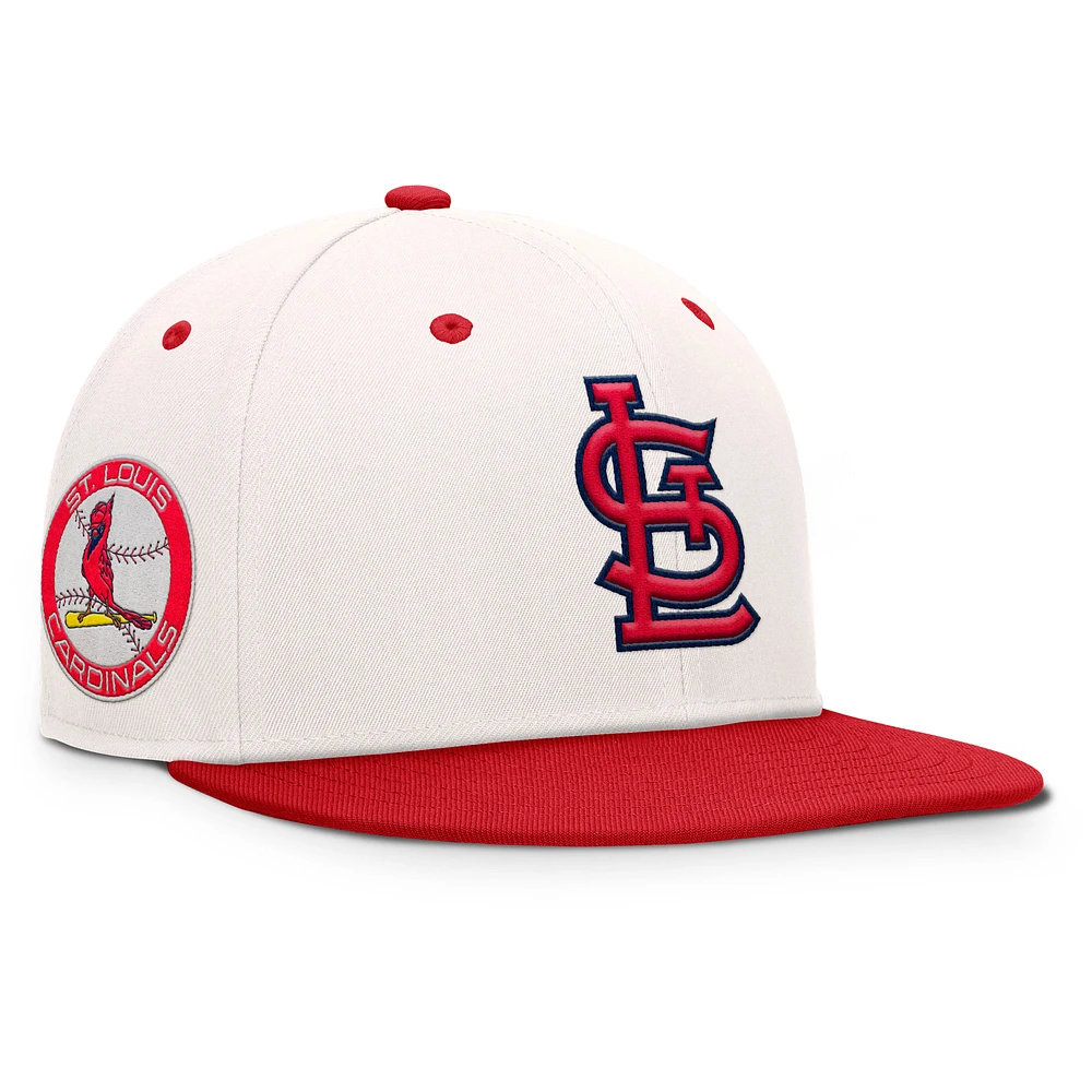 Men's Fanatics Cream/Red St. Louis Cardinals Unit Fitted Hat
