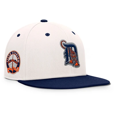 Men's Fanatics Cream/Navy Detroit Tigers Unit Fitted Hat