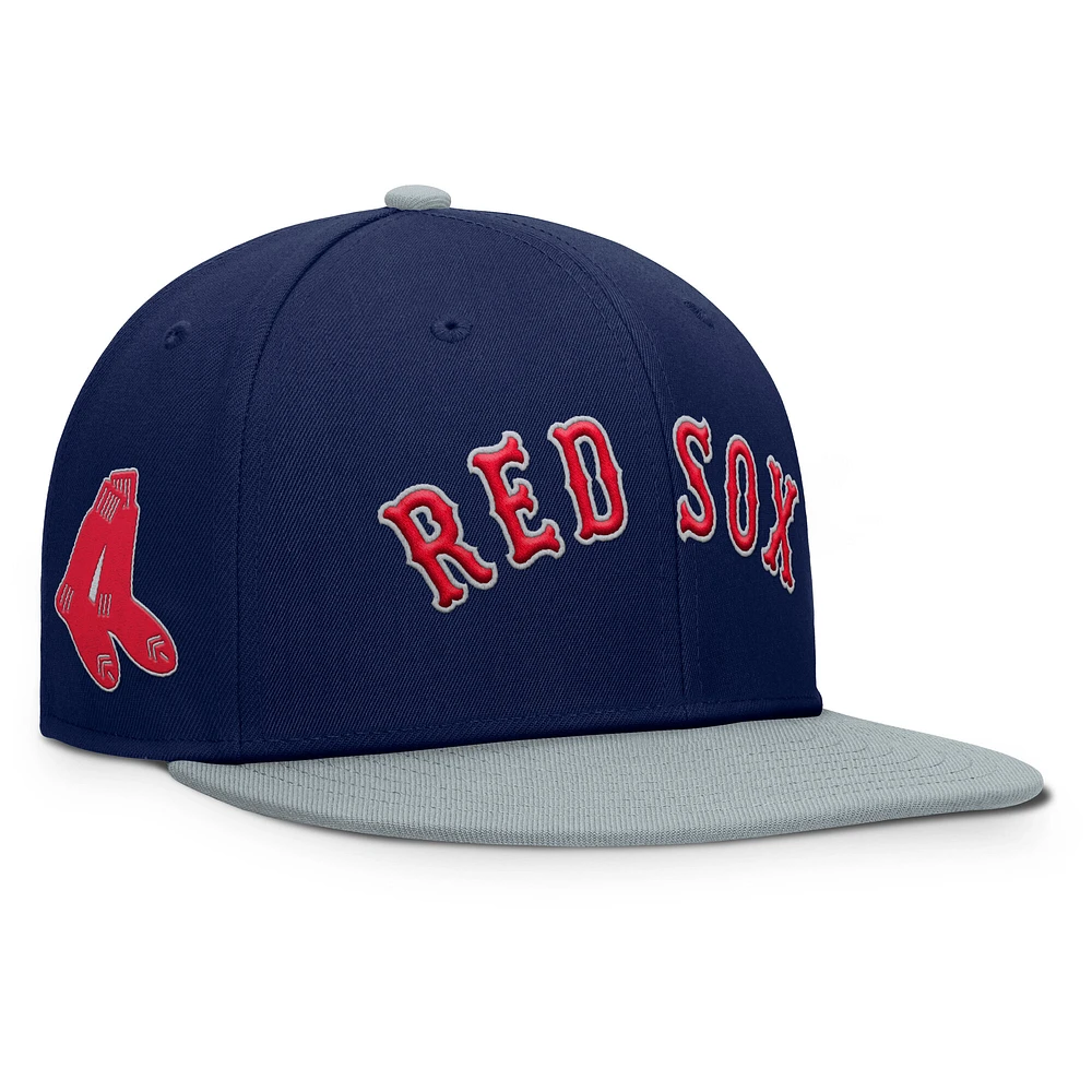 Men's Fanatics Navy/Gray Boston Red Sox Yard Fitted Hat