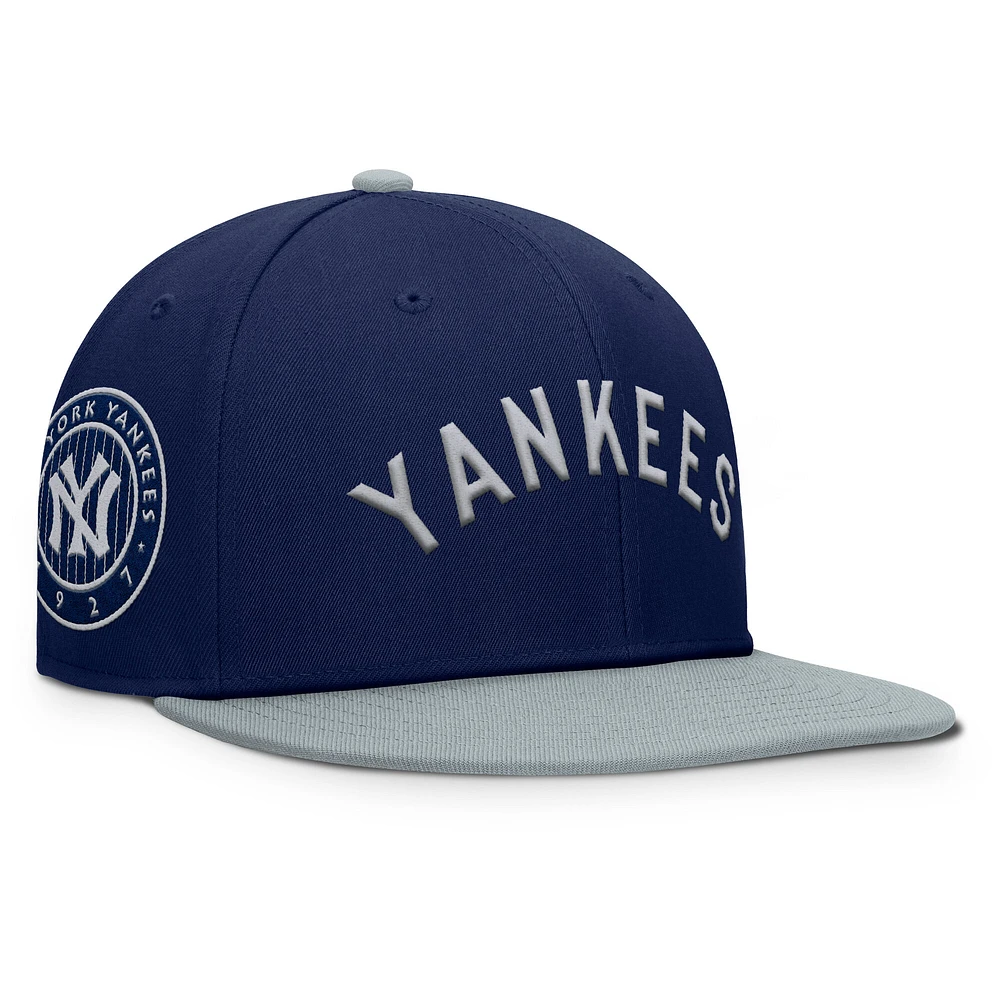 Men's Fanatics Navy/Gray New York Yankees Yard Fitted Hat