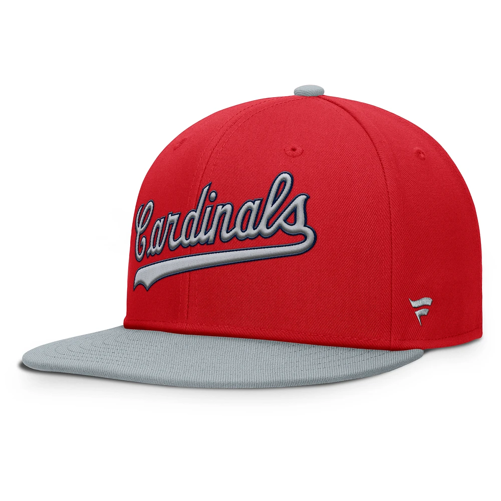 Men's Fanatics Red/Gray St. Louis Cardinals Yard Fitted Hat