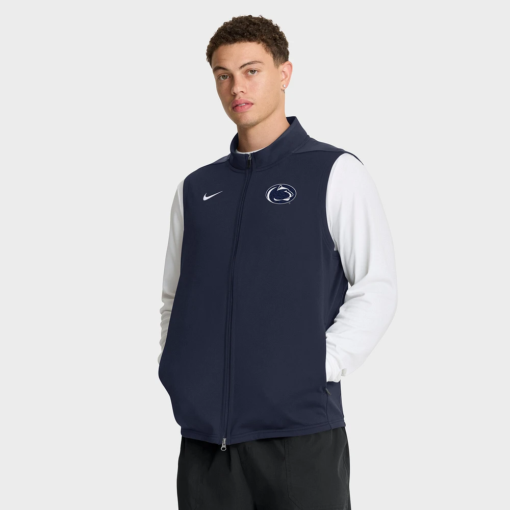 Men's Nike Navy Penn State Nittany Lions Primetime Victory Performance Full-Zip Vest