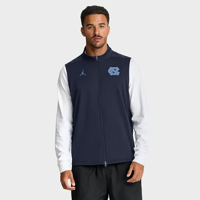 Men's Jordan Brand Navy North Carolina Tar Heels Primetime Victory Performance Full-Zip Vest