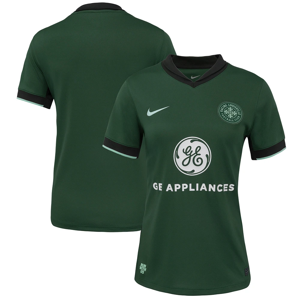 Women's Nike Forest Green Racing Louisville FC 2025 The Roots Kit Stadium Replica Jersey