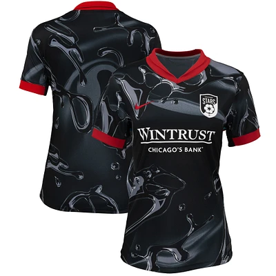 Women's Nike Black Chicago Stars FC 2025 Stadium Replica Jersey