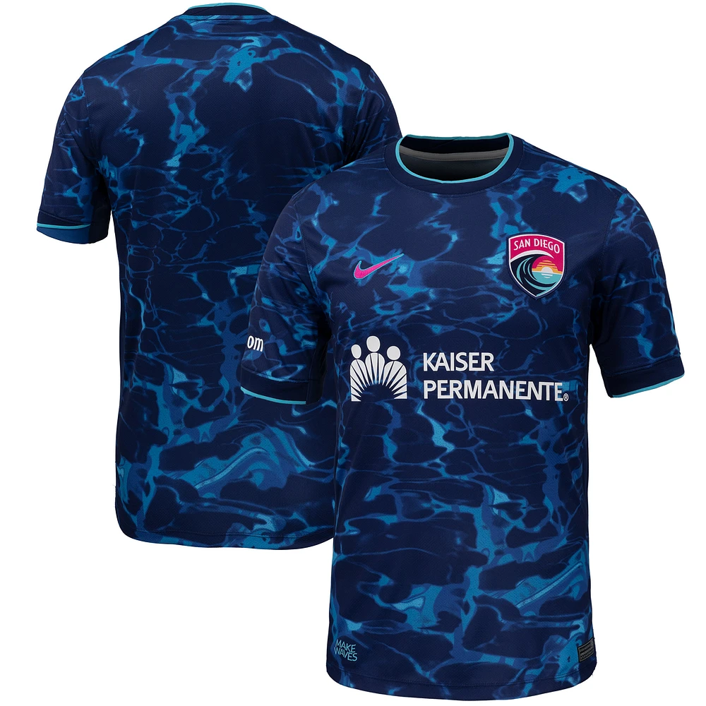 Men's Nike Navy San Diego Wave FC 2025 The Altamar Kit Stadium Replica Jersey