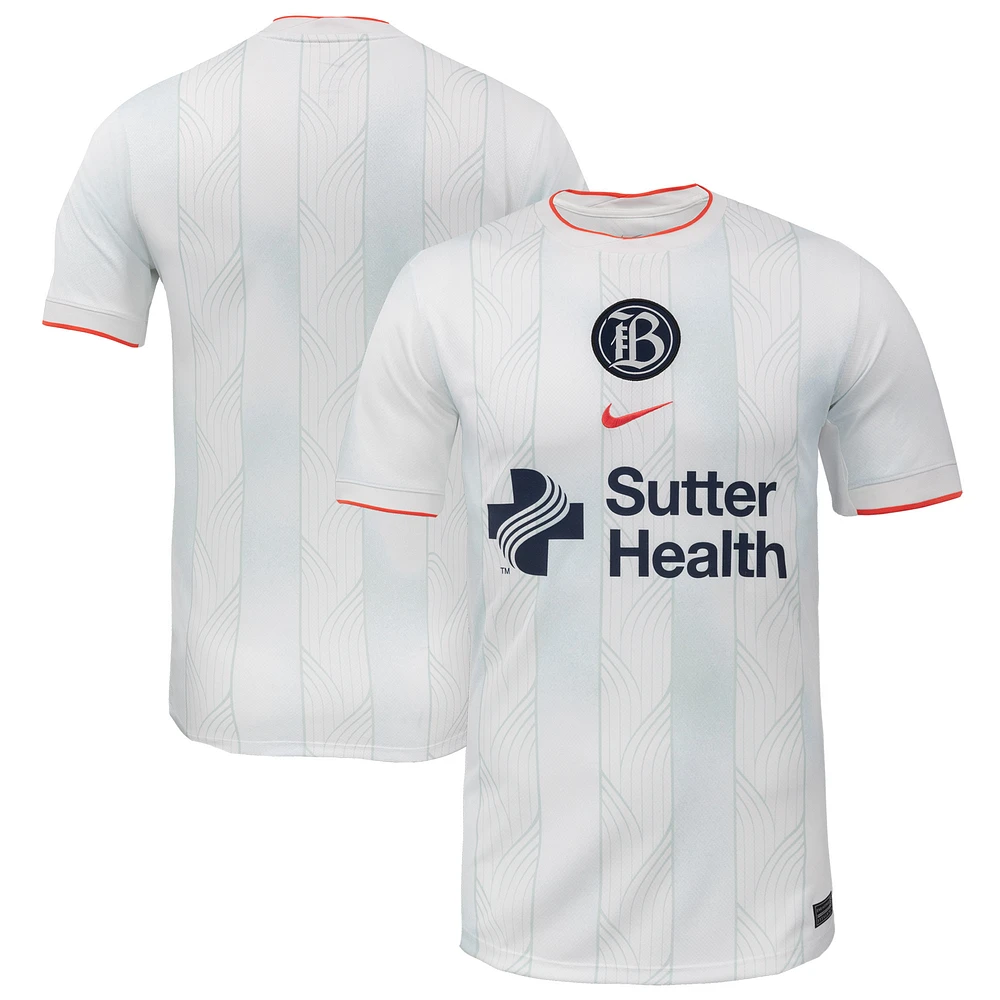 Youth Nike White Bay FC 2025 Secondary Stadium Replica Jersey