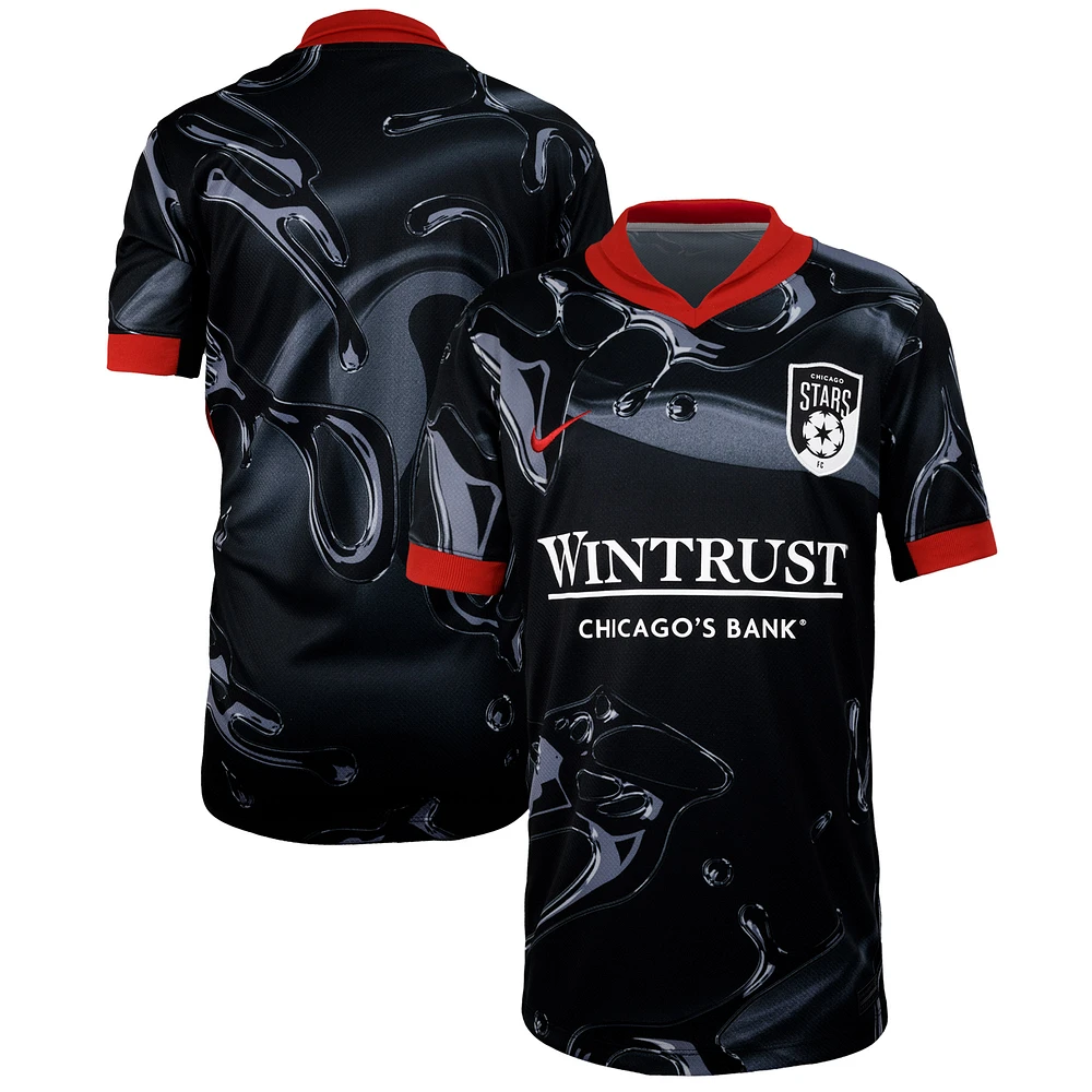 Youth Nike Black Chicago Stars FC 2025 Secondary Stadium Replica Jersey