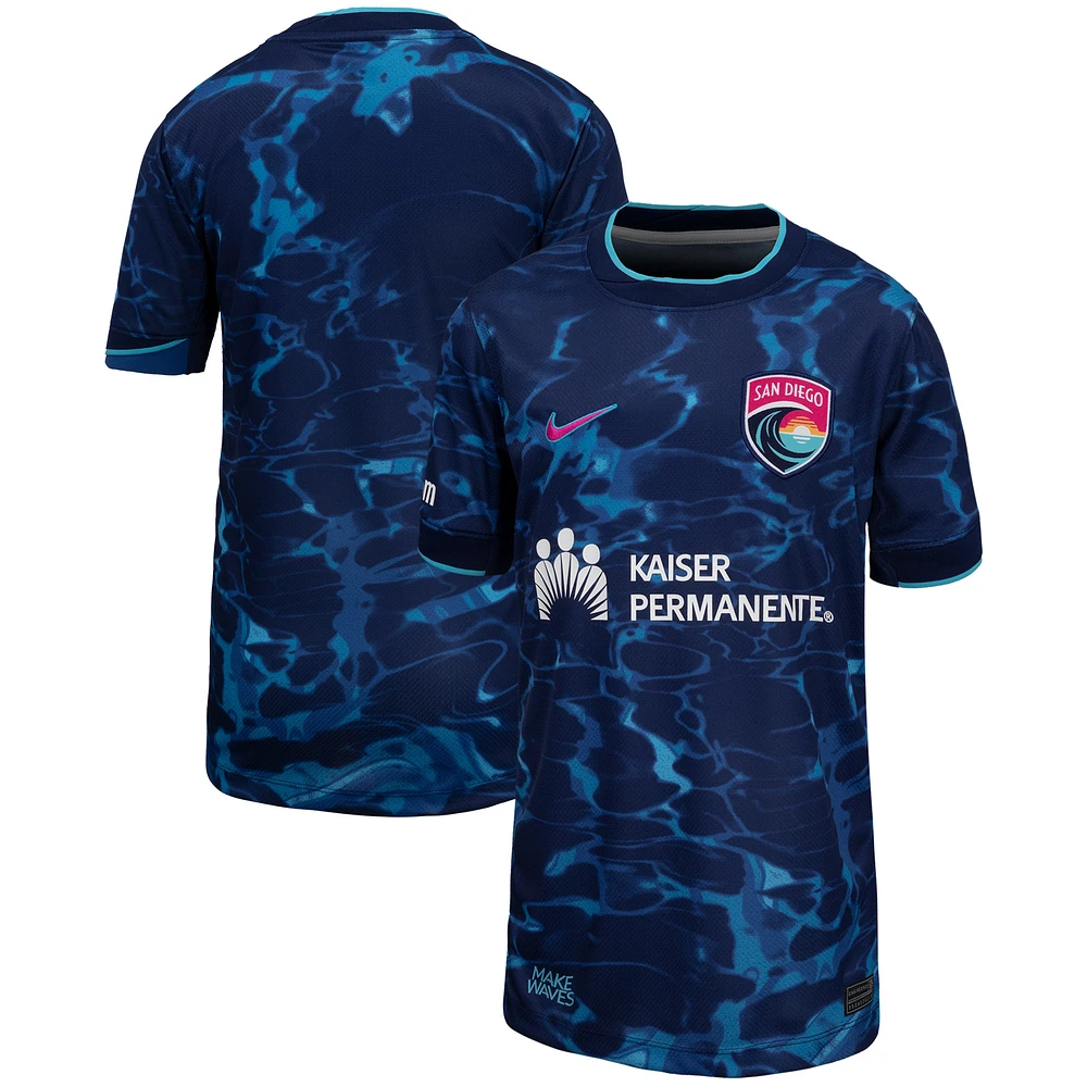 Youth Nike Navy San Diego Wave FC 2025 The Altamar Kit Stadium Replica Jersey