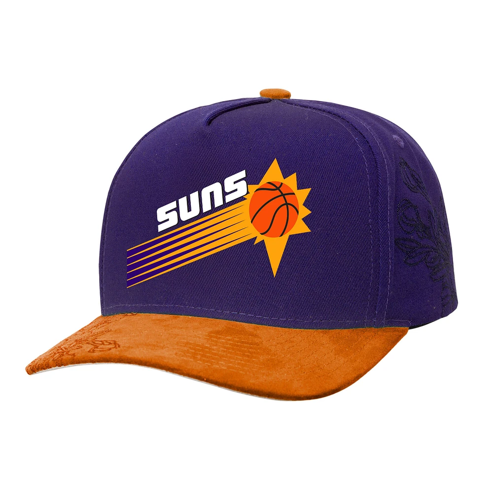 Men's Mitchell & Ness Purple/Orange Phoenix Suns May Flowers Adjustable Hat