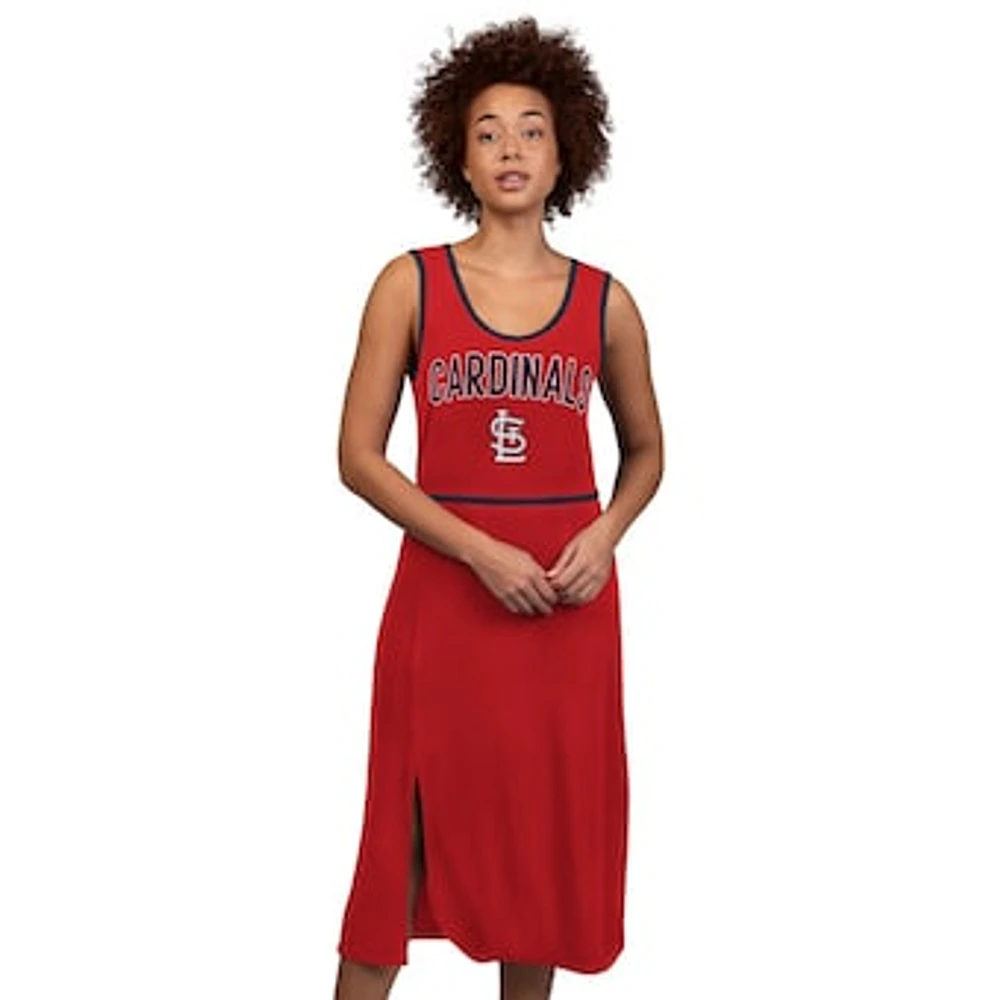 Women's G-III 4Her by Carl Banks Red St. Louis Cardinals Center Field Maxi Dress
