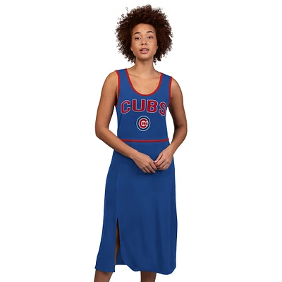 Women's G-III 4Her by Carl Banks Royal Chicago Cubs Center Field Maxi Dress