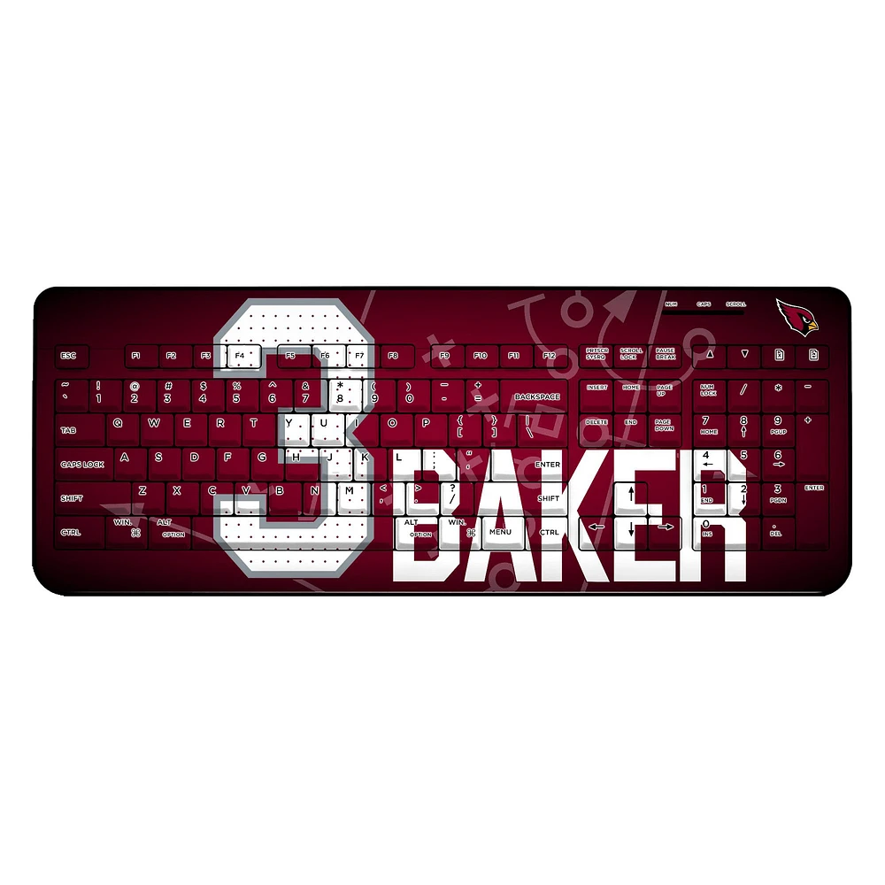 Keyscaper Budda Baker Arizona Cardinals Wireless Keyboard